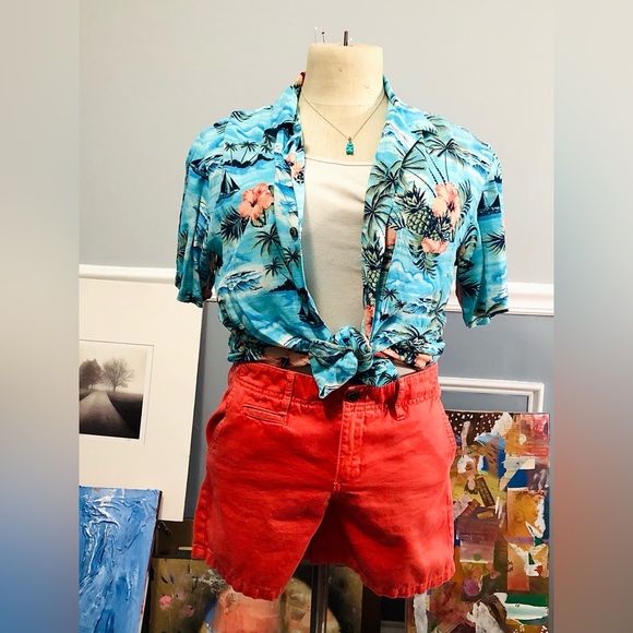 Women’s Orange chino style short - Picture 1 of 3